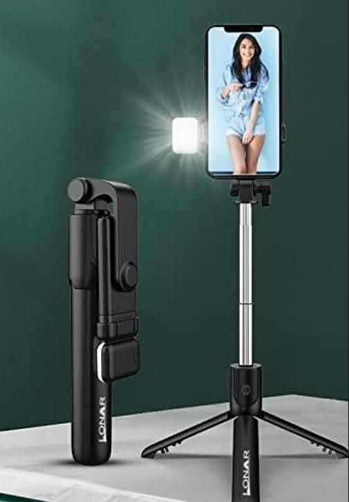 Extendable Flash 3-in-1 Selfie Stick Tripod with Bluetooth Remote - Vistora