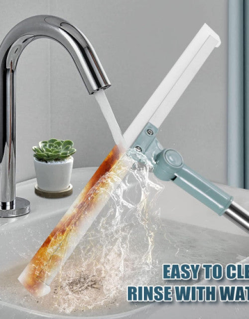 Heavy Duty Magic Broom Silicone Floor Wiper–Premium Floor Squeegee with Stainless Steel Extendable Handle - Vistora